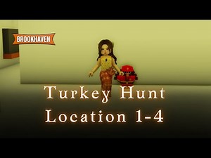 Turkey Hunt Secrets - All 4 Locations FOUND! How to Find Every Turkey in Brookhaven