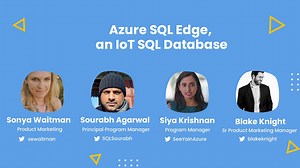 Azure SQL Edge - an IoT SQL Database - AMA