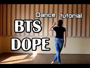 Dance tutorial|Разбор хореографии BTS - "DOPE" by E.R.I (mirrored|зеркальное)