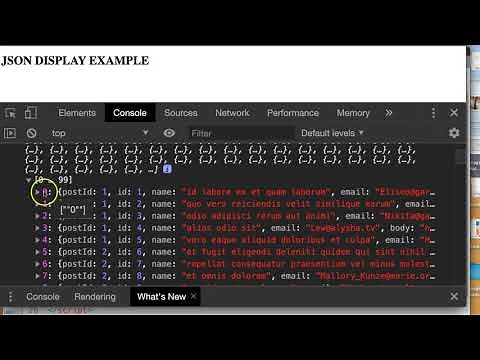 Web Basics - Accessing JSON data from URL