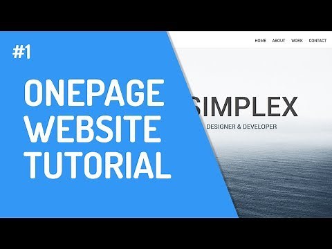 [1] One-Page Website mit HTML & CSS | Einführung & Struktur