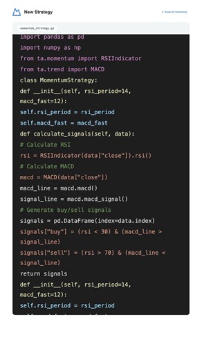 Generate & Backtest RSI+MACD with Lona