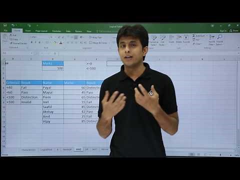 MS Excel - AND Function