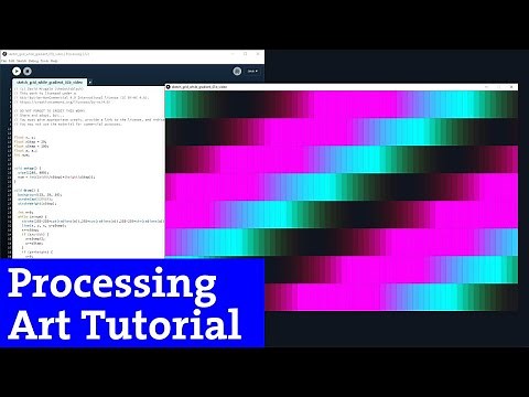 Ep.4 Processing tutorial | GRID with while loop and color (Creative coding and Procedural art)