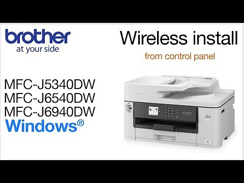 MFCJ5340DW wireless setup from control panel - Windows