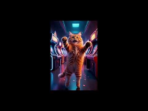 Epic Cyberpunk Dancing Cat Battle! 🐱🕺 AI Holiday Meme Goes Viral in 2025