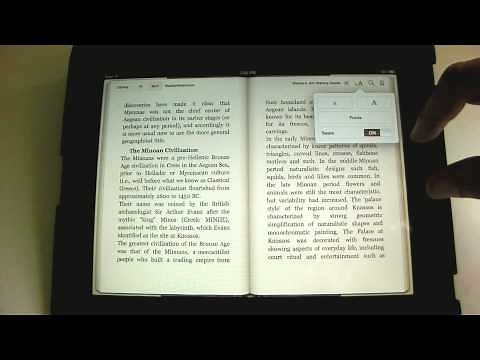 Using eBook Features in iBooks - An iPad Mini Tutorial