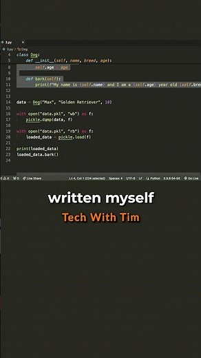 How to save a python object to a file