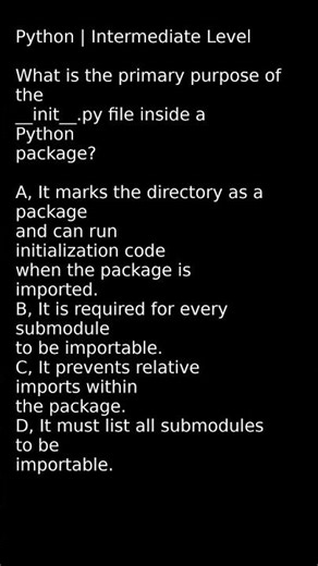 What is __init__.py in Python Packaging #programmers #help #learningpython