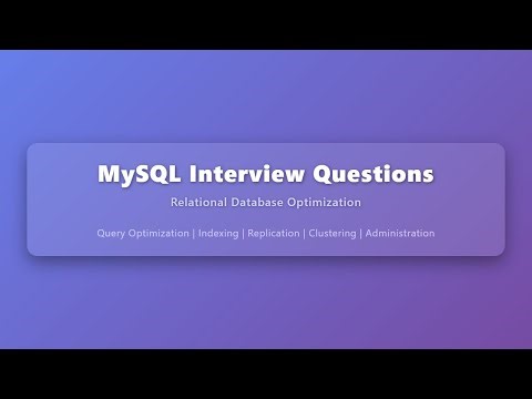 MySQL Interview Questions: Relational Database Optimization Explained