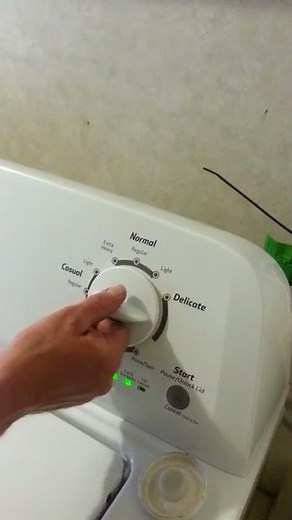 Roper washer recalibrate