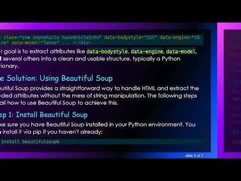 Extracting Div Attributes Using Beautiful Soup in Python