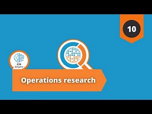 Operations research - 10 - Linear programming