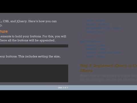 Change Background Color Upon Hover Over Buttons Using JavaScript and jQuery