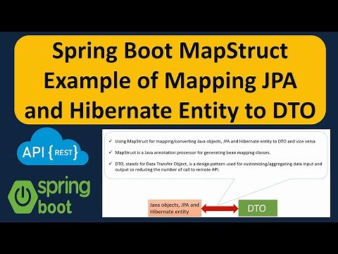 Spring Boot MapStruct Example of Mapping JPA and Hibernate Entity to DTO | Spring Boot Tutorial