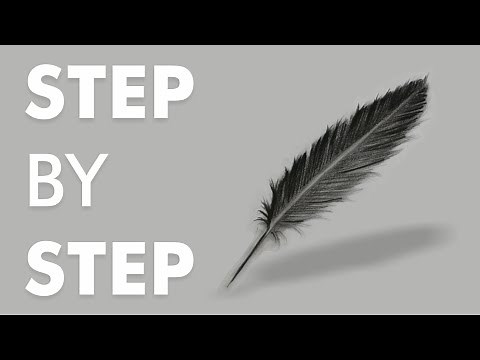 How To Draw a Realistic Feather Step by Step [EASY TO FOLLOW]