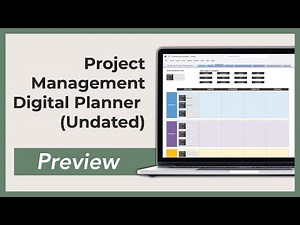 OneNote Project Management Planner (Undated) | PREVIEW