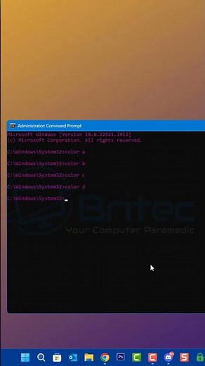 Change The Colors of Command Prompt in Windows