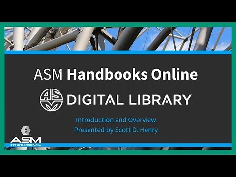 ASM Handbooks Online Demonstration