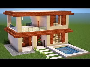 Minecraft Tutorial: Simple Modern House