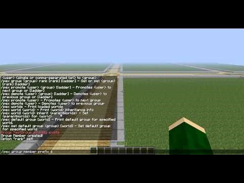 How to create groups with Permissions commands *EASIEST WAY*- PermissionsEx Minecraft