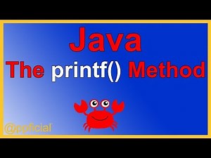 Java printf Method - Displaying data using System.out.printf - Java Programming Tutorial - Appficial