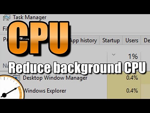 How to reduce high Windows background CPU