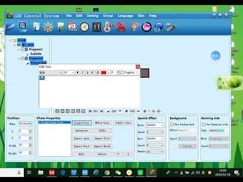 led control system V5 using Manual---ZH single color card software