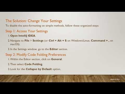 How to Disable Auto-Formatting on Simple Methods in IntelliJ IDEA