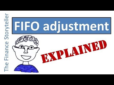 FIFO adjustment from standard costing