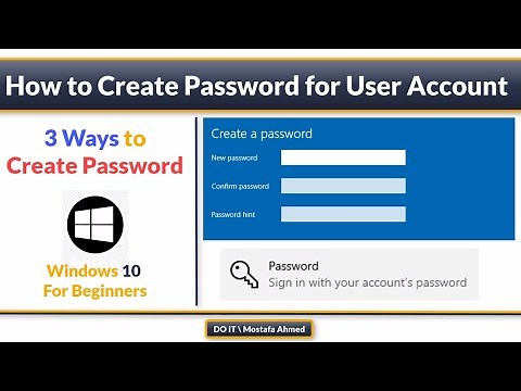 3 Ways to Create Password for Local User Account. Windows 10 for Beginners
