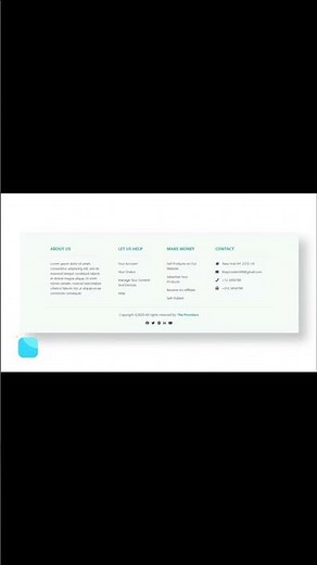Professional Bootstrap 5 Footer | How to Create Footer in Html and Bootstrap5 | Responsive Footer