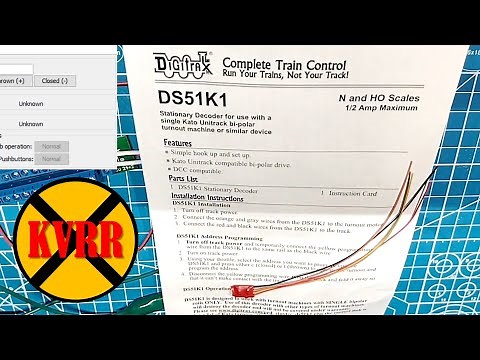 2021-06-16 DCC Turnout with KATO DS51K1 Stationary Decoder