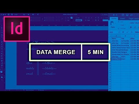 InDesign Data Merge Business Cards (5-minute Video)