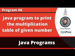 Java program which prints the multiplication table of the given input number
