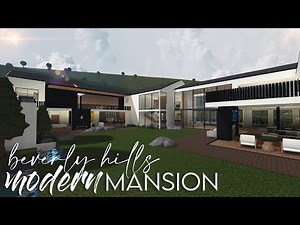 Bloxburg | Beverly Hills Modern Mansion | 1.6M | House Build