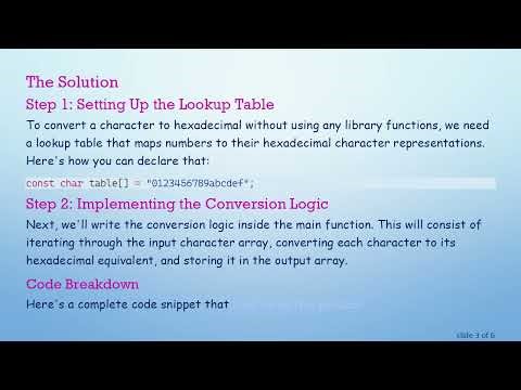 Transforming a char array to a hexadecimal string in C