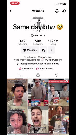 Understanding the Mass Vexbolts Unfollowing Phenomenon