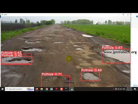 Road Pothole Detection using Deep Learning | Python Final Year Project 2025 | IEEE Project
