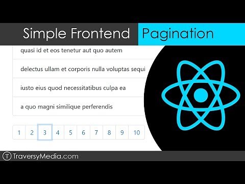 Simple Frontend Pagination | React