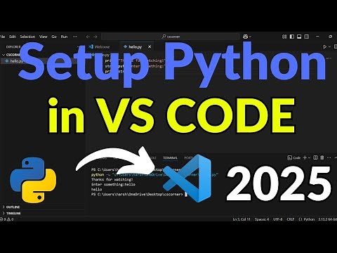 How to Run Python in Visual Studio Code on Windows 10/11 [2025] | Run Sample Python Program