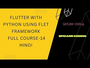 Flutter With Python using Flet Framework Full course |ListView control | Tutorial-14| Python