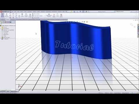 SolidWorks Tutorial: Adding text to a surface