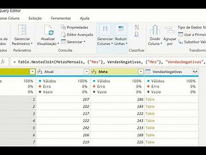 Power Query - Como combinar dados de 2 tabelas (NestedJoin)?