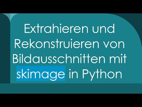 Extrahieren und Rekonstruieren von Bildausschnitten mit skimage in Python