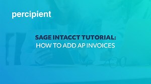 Sage Intacct Tutorial I How to Add AP Invoices