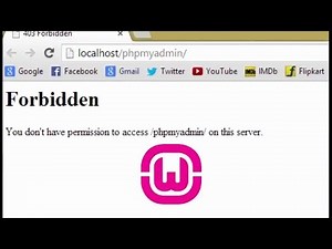 How to Fix 403 Forbidden phpMyAdmin Error in WAMP Server | Step-by-Step Guide
