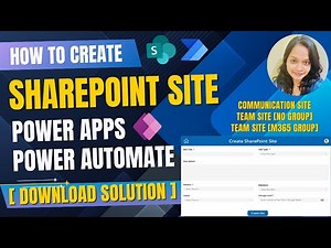How to Create Different SharePoint Sites Using Power Apps & Power Automate [Download Solution]