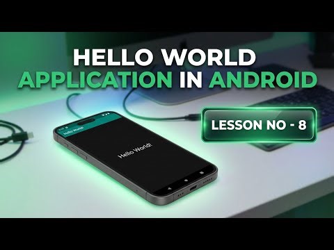 Lesson - 8 | Hello World Application in Android and project structure