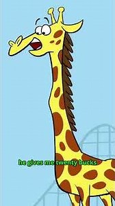 Giraffe Rollercoaster 🦒🎢 #fyp #funny #animation #comedyvideo #cartoon